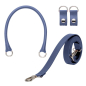 Uchwyt Manichetto tubolare i paseknaramienny saffiano Blu navy