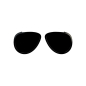 O sun Aviator Nero Glasses Frames