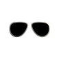 O sun Aviator Bianco Glasses Frames