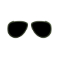 Occhiali montatura O sun Aviator Verde scuro