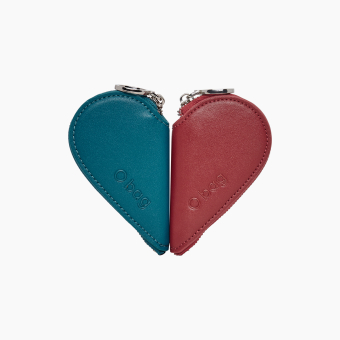 Borsellino caroline Sintetio nappa easy Laguna blu rosso scarlatto