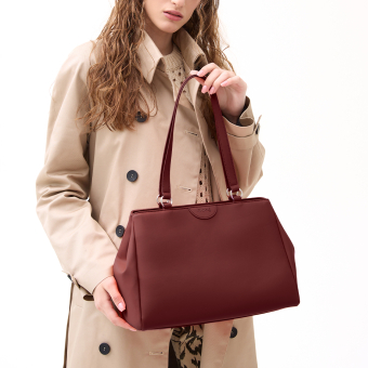 bag O vienna Gommato Bordeaux
