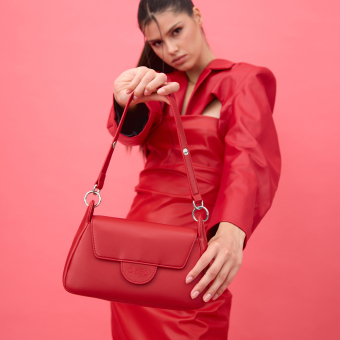 Kabelka O bag paris Sintetico nappa easy Rosso scarlatto