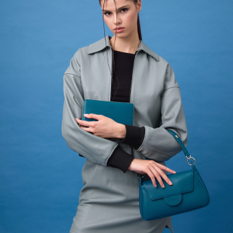 Kabelka O bag paris Sintetico nappa easy Laguna blue