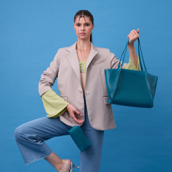 bag O bag istanbul Sintetico nappa easy Laguna blu