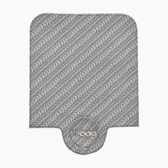 Flap O Pocket Tessuto Tecno Caucciu Design Spigato Black