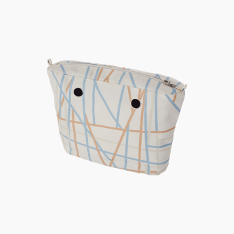 O Bag Mini Tessuto Shangai Skyway/Sabbia organizér