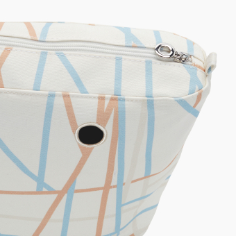 O Bag Mini Tessuto Shangai Skyway/Sabbia organizér