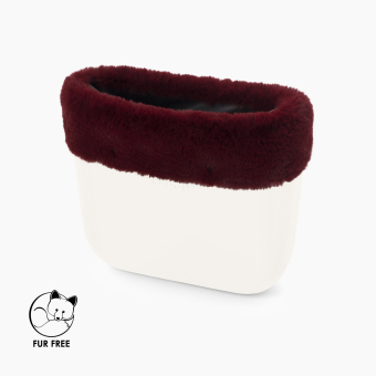 O bag mini Lapin rex Bordeaux čelenka
