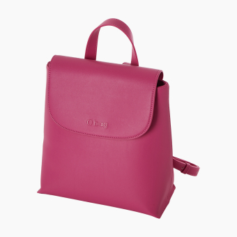 Zaino O bag budapest Sintetico nappa easy Fucsia rose