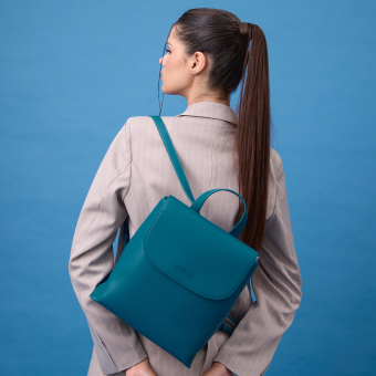 O bag budapest zaino Sintetico nappa easy Laguna blu