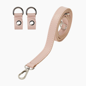 Popruh přes rameno Extraslim 110 a klipy Sintetico effetto nappa Easy Smoke pink