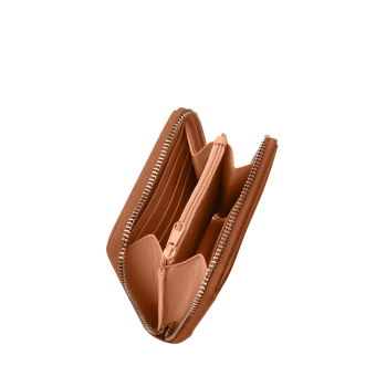 Portafoglio O mezzo wally Stampa cocco riflettente Bronzo
