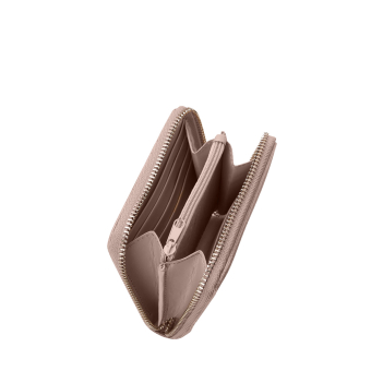 Portafoglio O half wally Stampa cocco riflettente Gunmetal