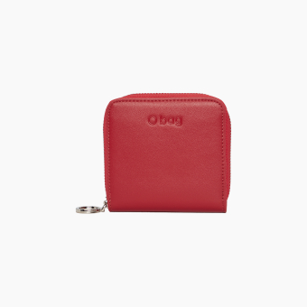Wallet O half wally basilea Sintetico nappa easy Rosso scarlatto