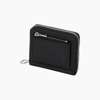 Wallet O half wally hello kitty tessuto gommato Nero Mix Colori