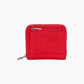Wallet O half wally hello kitty tessuto gommato Tomato
