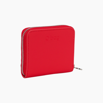 Wallet O half wally hello kitty tessuto gommato Tomato