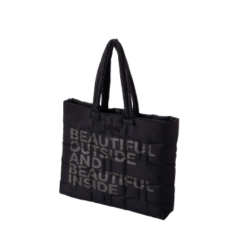 Kabelka O bag blow mini Tessuto nylon trapuntato Nero