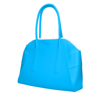 O bag unique Aqua s organizérem Bianco