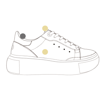 Dámské tenisky dubai glitter white/black