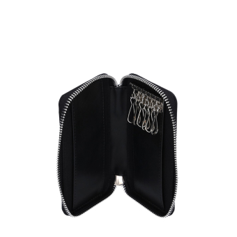 Simil pelle vernice Nero key case