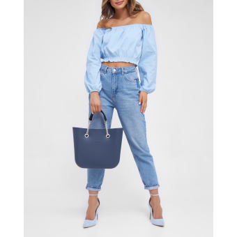O bag mini Blu navy