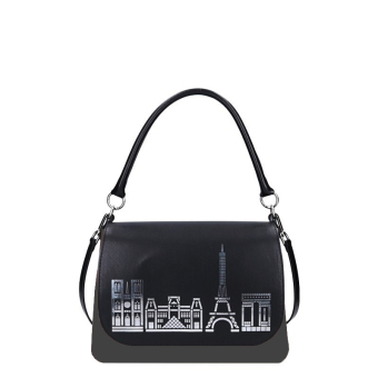 Kabelka O bag glam Grafite