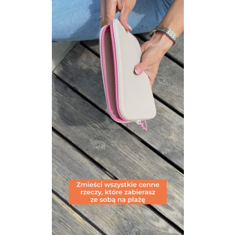 Kosmetická taška O Bag Fiesta Silicone Sabbia/Pink