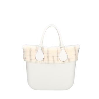 O bag mini Swarovski Latte