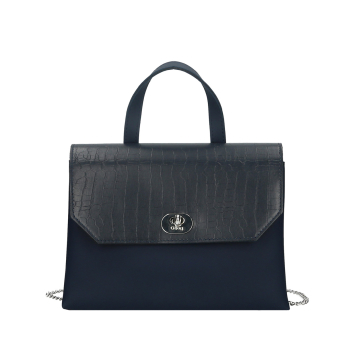 O bag smooth mini Blu navy