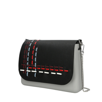 Kabelka O bag glam Grigio chiaro