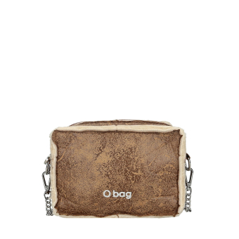 O bag pocket tessuto sintetico effetto montone Biscotto