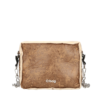 Kabelka O bag glam Effetto montone Biscotto