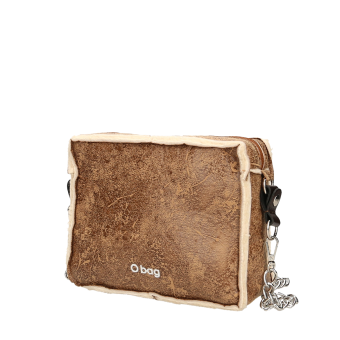 Kabelka O bag glam Effetto montone Biscotto