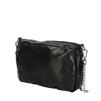 Kabelka O bag glam Simil pelle nappa Nero