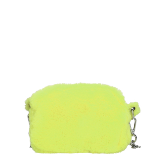 O bag pocket ecopelliccia fluo lime