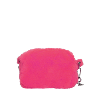 O bag pocket ecopelliccia Fluo fucsia