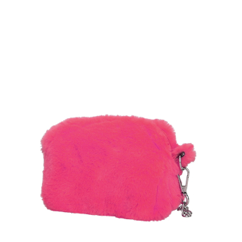O bag pocket ecopelliccia Fluo fucsia