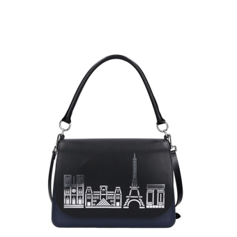 O bag glam blu navy