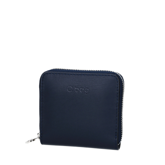 Portafoglio O mezzo Simil pelle nappa Blu navy