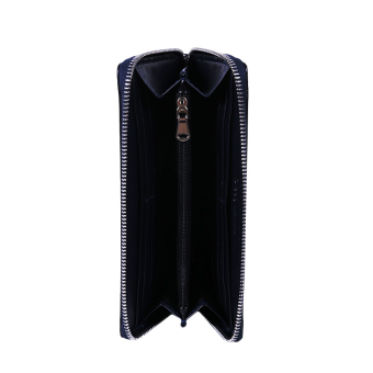 Wallet O wally Simil pelle nappa Blu navy