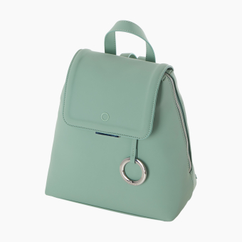 Zaino O bag Chilly Tessuto Gommato Matcha