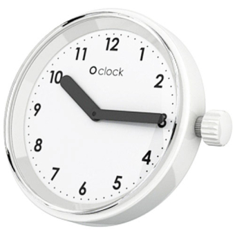 O clock Numbers Bianco hodinový strojek
