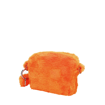 O bag pocket Ecopelliccia Fluo arancione