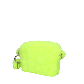 O bag pocket Ecopelliccia Fluo lime