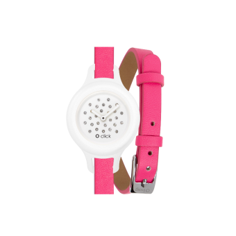 Watch O clock click shift Fluo fucsia