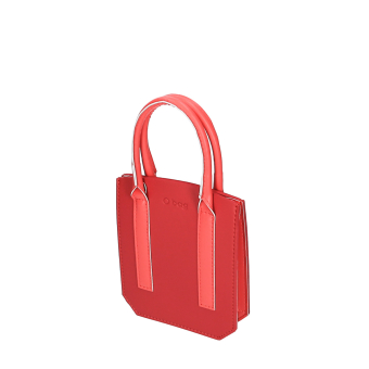 O bag pad Bimateriale nappa Granatina