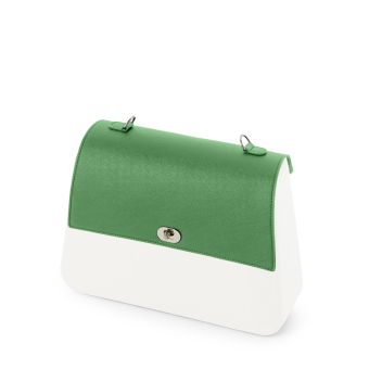 Flap O bag queen Saffiano Verde inglese