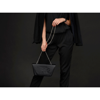 Kabelka O bag sheen Nero